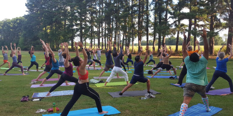 Yoga at Dix Park in Raleigh