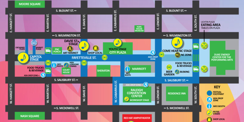World of Bluegrass Festival Site Map