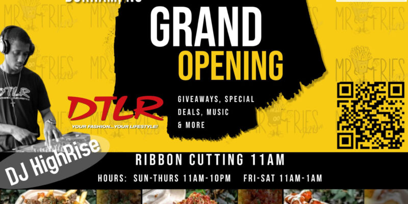 Mr. Fries Man Grand Opening in Durham