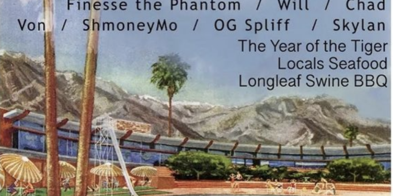 King Akira and Friends Longleaf Hotel party