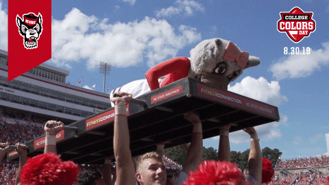 NC State Football Ms Wuf Pushups Gif