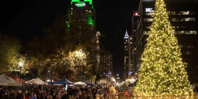 Downtown Raleigh Tree Lighting