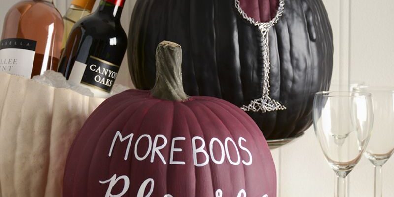 Drinking and Pumpkin Painting