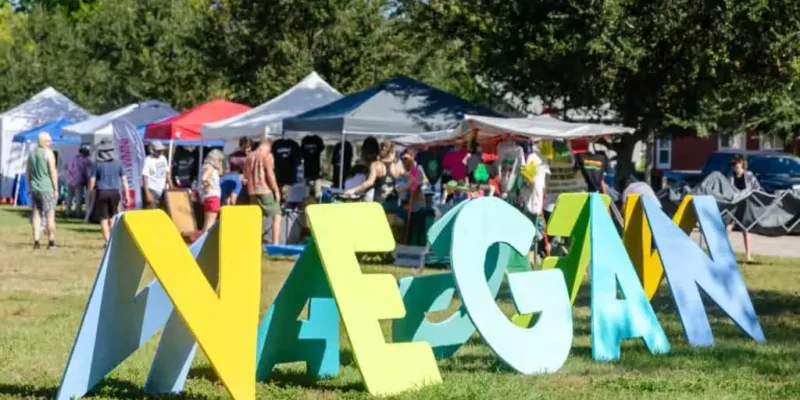 Vegan Rainbow Sign VegFest