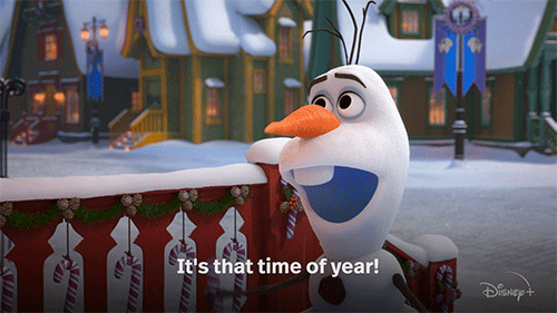 Olaf snow gif