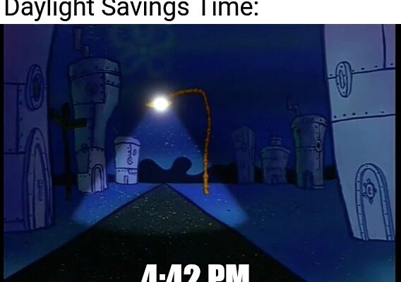 Daylight Savings Spongebob Meme