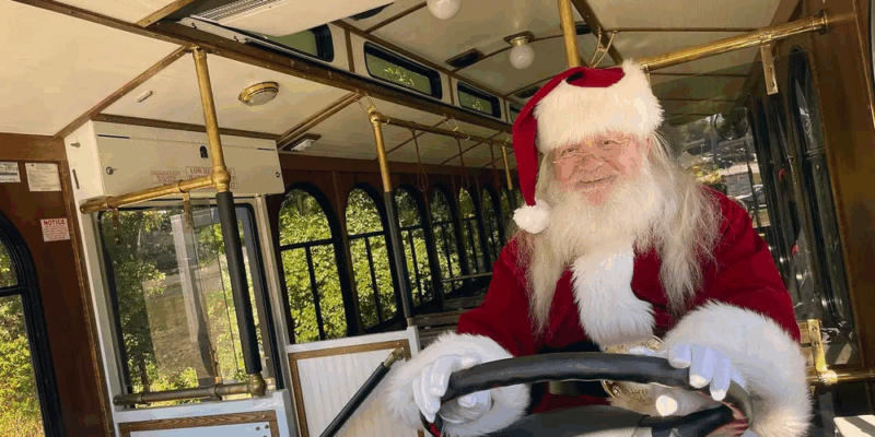 Santa Great Raleigh Trolley
